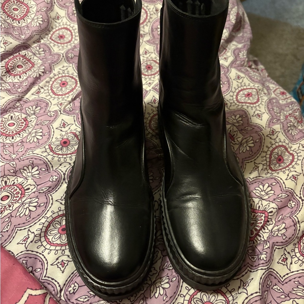 Black Puma X Fenty Boots with Chunky Sole